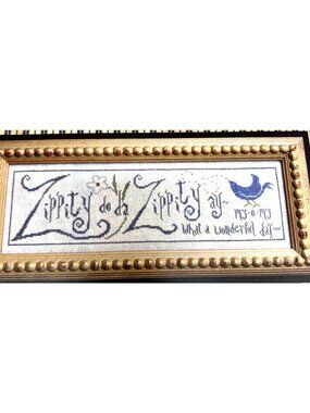 Zippity Do Da Cross-Stitch Pattern By La-D-Da - 35 Count Linen Design